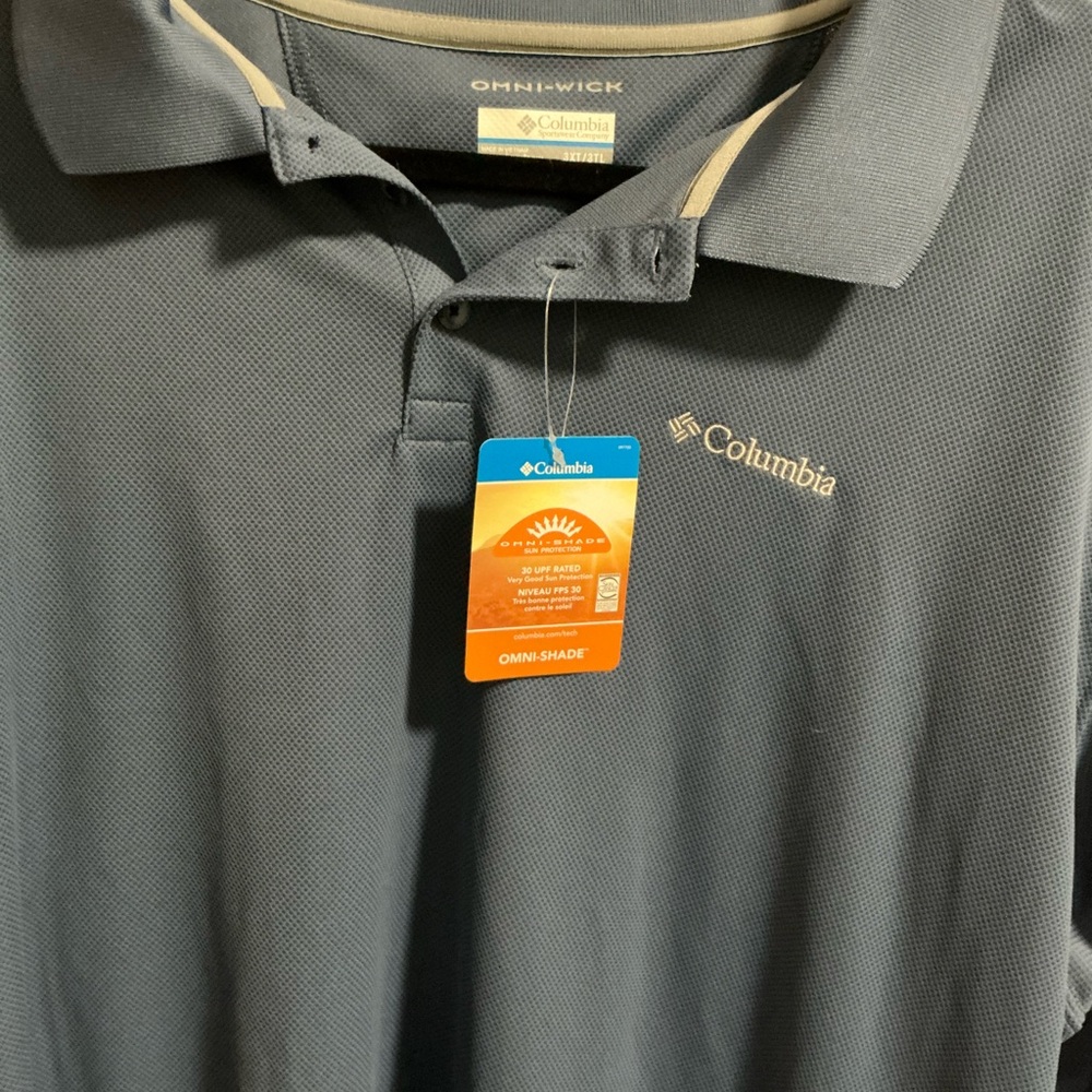 Columbia Men's Gray Polo Shirt